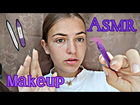 Видео: Асмр||💄Макияж фломастерами🖍️||
