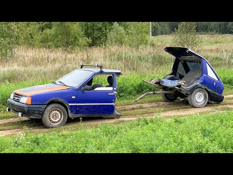 Видео: ПОРВАЛИ ИЖ ОДУ ПОПОЛАМ ДВУМЯ МАШИНАМИ! ЭТО ЖЁСТКО!