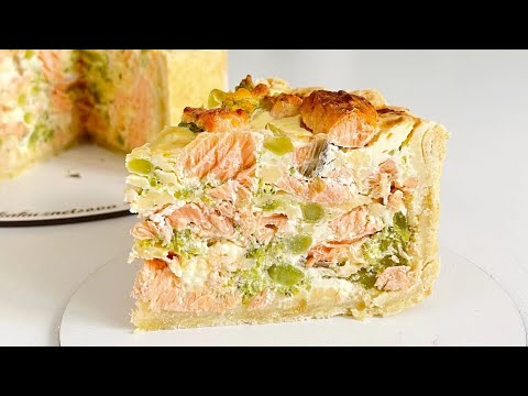 Видео: Киш с лососем и брокколи. Вкуснее не пробовала 🥦🍣