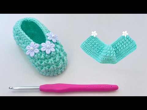 Видео: КРАСИВЫЕ И РАЗНЫЕ ТУФЛИ КРЮЧКОМ