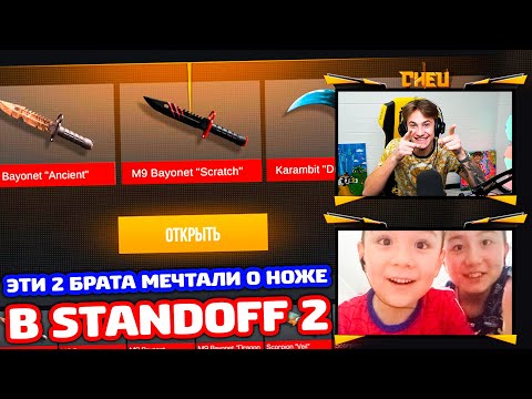 Видео: ЭТИ 2 БРАТА МЕЧТАЛИ О НОЖЕ А Я ИХ ПРОКАЧАЛ В STANDOFF 2!