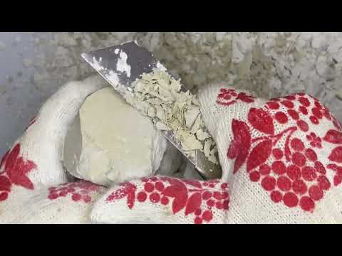 Видео: Резка мокрого мела. Асмр. #мел #chalk