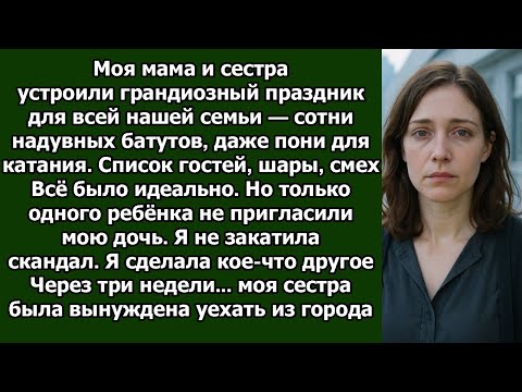Видео: Мою дочь не пригласили — единственного ребёнка — на грандиозный семейный праздник, который устроили