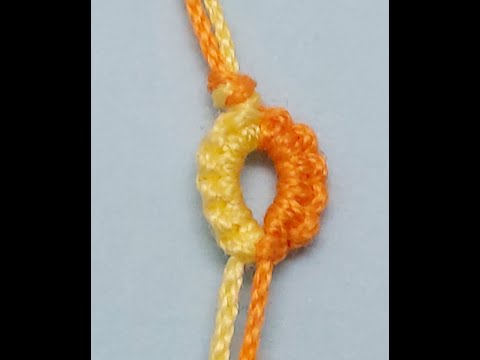 Видео: Фриволите с челноком – два челночных кольца