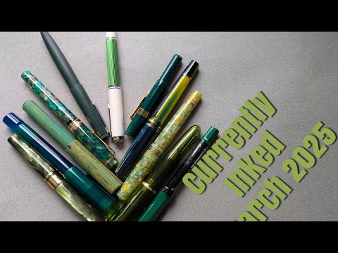 Видео: Текущие перьевые ручки с чернилами Март 2025 ЗЕЛЕНЫЕ