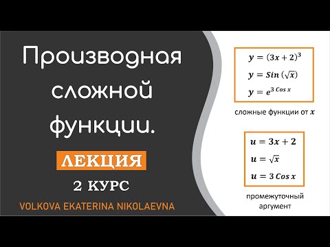 Видео: Производная сложной функции.