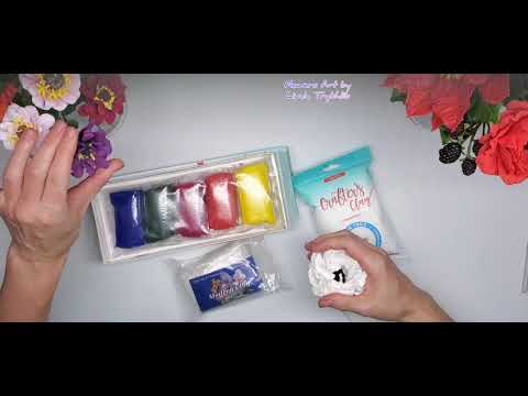 Видео: Как лепить цветы? Crafter's Clay Set зефирная глина и холодный фарфор