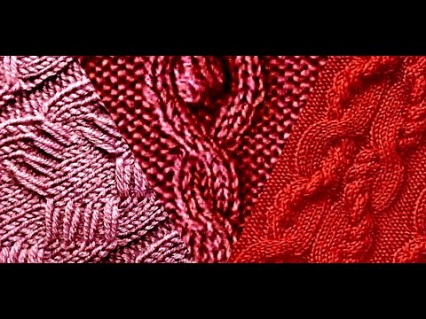 Видео: Люксовые схемы вязания узоров,  косы спицами. Luxury knitting patterns, braids with knitting needles