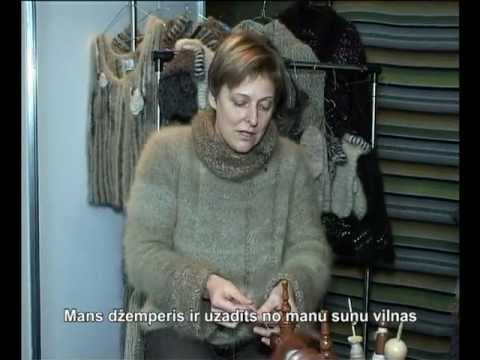 Видео: Video, Прядение собачьей шерсти