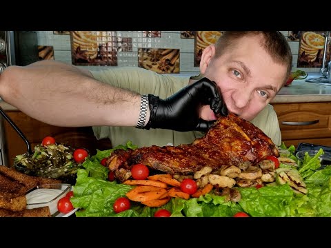 Видео: Мукбанг  Рёбрышки Барбекю.  #mukbang #мукбанг #рёбра #врекомендации #корейскаяеда #врек
