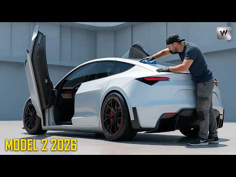 Видео: Прототип Tesla Model 2 2026 года: раскрыты 7 шокирующих особенностей. Чего стоит ждать?