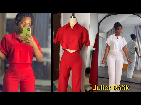 Видео: Как раскроить и сшить женскую укороченную рубашку с воротником/скроить рукава вместе / руководств...