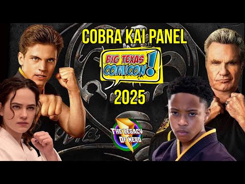 Видео: Панель «Кобра Кай»: Big Texas ComiCon 2025 с Мартином Коувом, Таннером Бьюкененом, Мэри Маузер, Д...