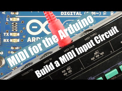 Видео: MIDI для Arduino — создание схемы ввода MIDI