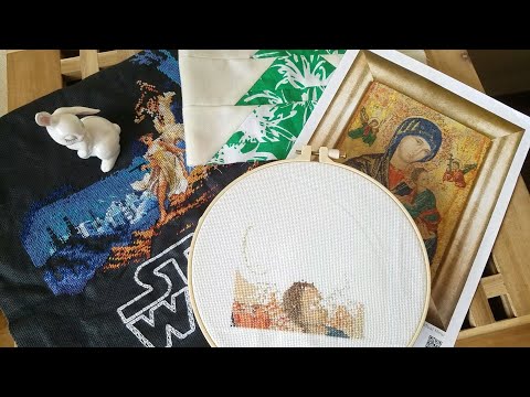 Видео: Как я вышиваю икону от Теа Гувернер, мои удобства. Рукодельная неделя. Стар Ворс Дименшенс