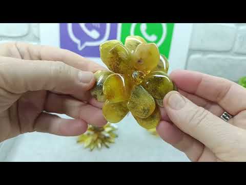 Видео: Броши  - солнечный Янтарь! Вацап +7-911-54-23-543 