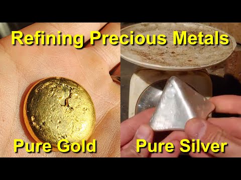 Видео: Переработка драгоценных металлов в чистое золото и серебро