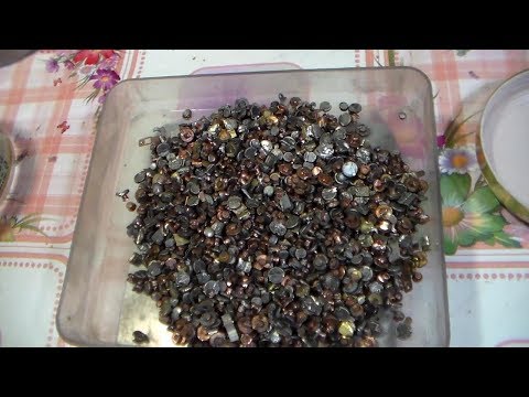 Видео: СЕРЕБРО из контактов на медной подложке