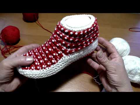 Видео: Следочки  на 2 спицах"Мухоморчики"