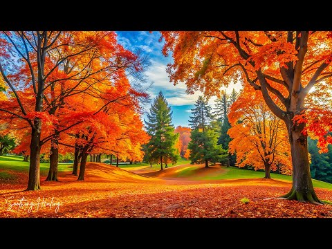 Видео: Музыкальная терапия 🍁 Потрясающие осенние видео с фортепианной музыкой и пением птиц для расслаблен