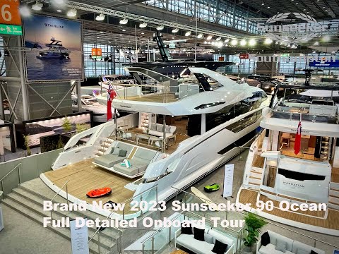 Видео: Совершенно новая суперяхта Sunseeker 90 Ocean 2023 года