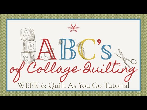 Видео: Азбука коллажной стежки: Неделя 6, Учебное пособие «Стегайте по ходу дела»