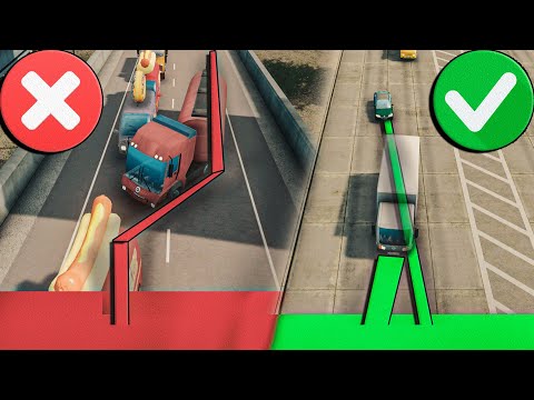 Видео: ТРАФИК АДЕКВАТНО МЕНЯЕТ ПОЛОСЫ в Cities Skylines Как заставить трафик адекватно перестраиваться