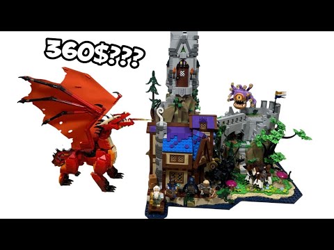 Видео: LEGO 21348. ПОДЗЕМЕЛЬЯ И ДРАКОНЫ: ПОВЕСТЬ КРАСНОГО ДРАКОНА. LEGO Обзор