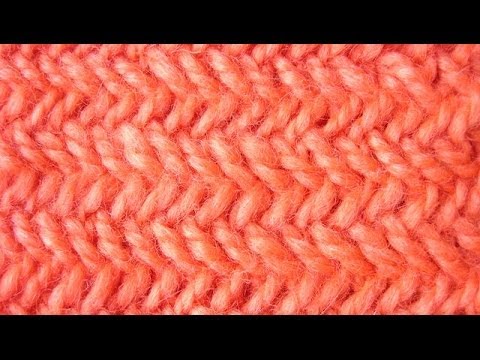 Видео: Узоры спицами - узор Елочка или Колосок