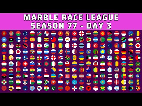 Видео: Marble Race League, сессия 77, день 3, 200 стран