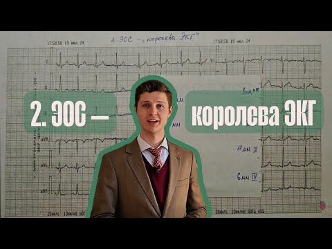 Видео: Алгоритм анализа ЭКГ | 2. ЭОС — королева ЭКГ