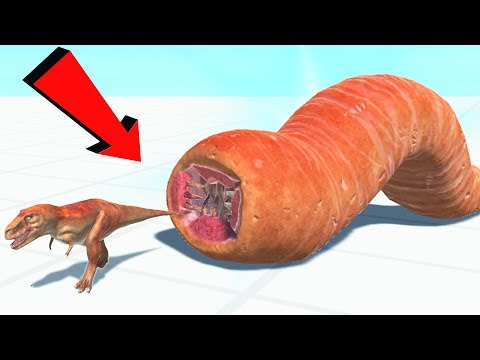Видео: ОГРОМНЫЙ ЧЕРВЬ ПРОТИВ ДИНОЗАВРА! ОБНОВЛЕНИЕ | Animal Revolt Battle Simulator