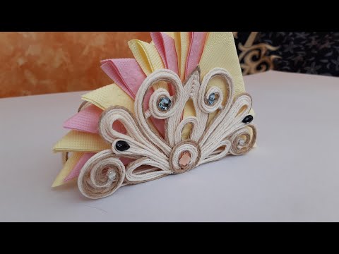 Видео: Джутовая филигрань для начинающих. Салфетница (DIY)