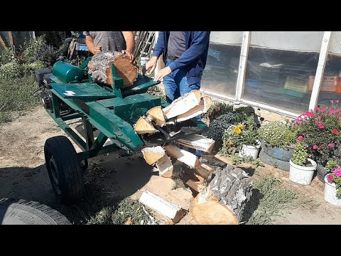 Видео: Деревенский Бизнес. Дровокол Кузьма (Кузя)