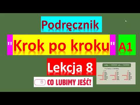 Видео: Krok po kroku A1. Урок 8, часть 2. Польский язык. Język polski.