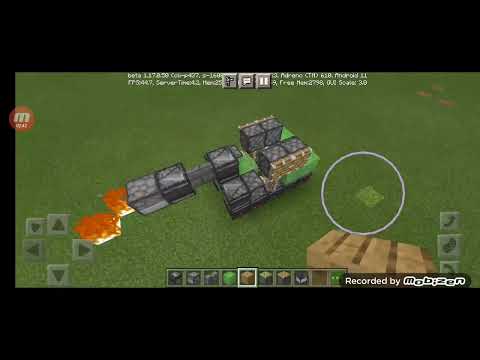 Видео: Как построить танк который едет и стреляет. Майнкрафт
