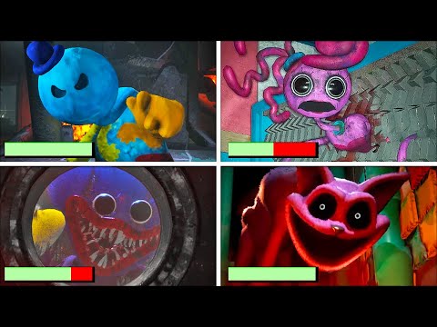 Видео: Poppy Playtime, главы 1–4 — все концовки с полосками здоровья