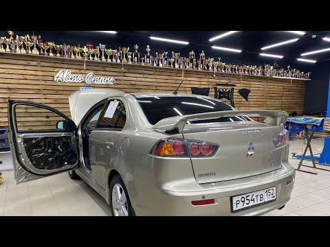 Видео: Отличная связка акустика + сабвуфер👍 Автозвук в Mitsubishi Lancer