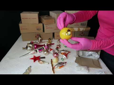 Видео: 🎄Распаковка посылки.  Серия 3. Первая ласточка 1937 года / Елочные игрушки СССР.