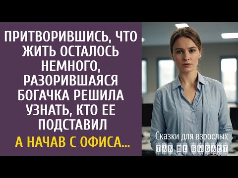 Видео: Притворившись, что жить осталось немного, разорившаяся богачка решила узнать, кто ее подставил…