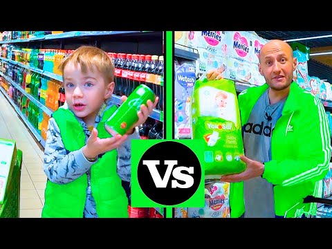 Видео: ФЁДОР vs  ПАПА.  💚САЛАТОВЫЕ ПОКУПКИ💚.