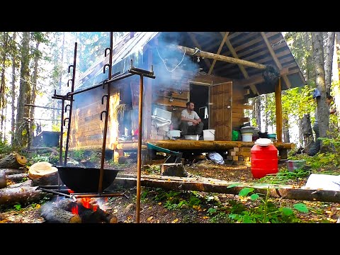 Видео: МЕДВЕДЬ ХОТЕЛ РАЗОРВАТЬ ЛОДКИ. ПОСИДЕЛКИ В ИЗБЕ, УХА В КАЗАНЕ И БЕШЕННЫЙ КЛЁВ. НА РЫБАЛКЕ С УСТАИЧЕМ