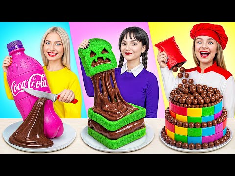 Видео: Кулинарный Челлендж: Уэнсдей Против Бабушки | Смешные Рецепты с Едой Super Hyper DO