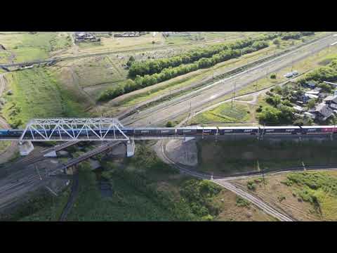 Видео: Copter #20. село Мельничное. О.П. 2685 км. Транссибирская магистраль.