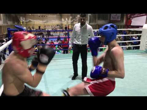 Видео: Радослав Колев първи мач за медии СК по кикбокс и муай тай Вокил гр. Варна