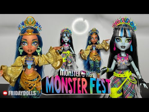 Видео: Обзор - распаковка Monster high / Monster Fest Cleo De Nile and Frankie Stein 👩🏻‍❤️‍👩🏽