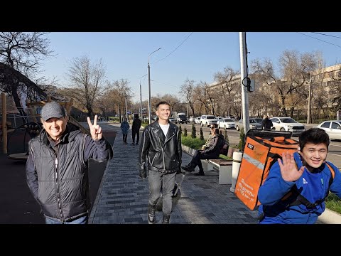 Видео: Алматы, новая площадка на Жандосова и вниз по Алтынсарина (Правды) #almaty #walkingtour