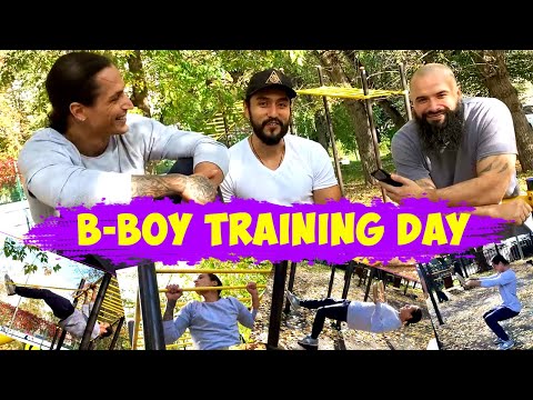 Видео: Тренировка на улице от известного B-BOY Слава Петренко.