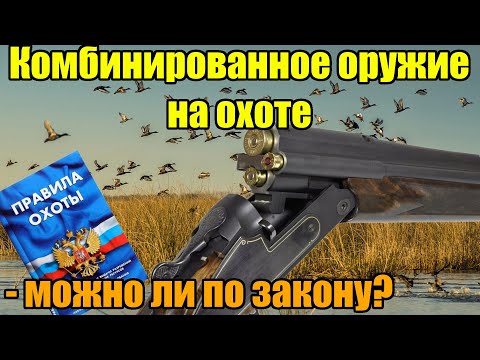 Видео: Комбинированное оружие на охоте по закону. Официальный ответ!