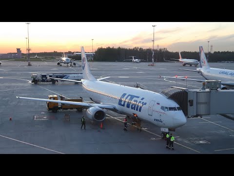 Видео: Boeing 737-400 а/к Utair | Рейс Москва - Санкт-Петербург